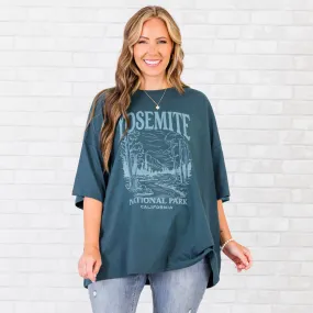 Going On An Adventure Boyfriend Tee, Peacock