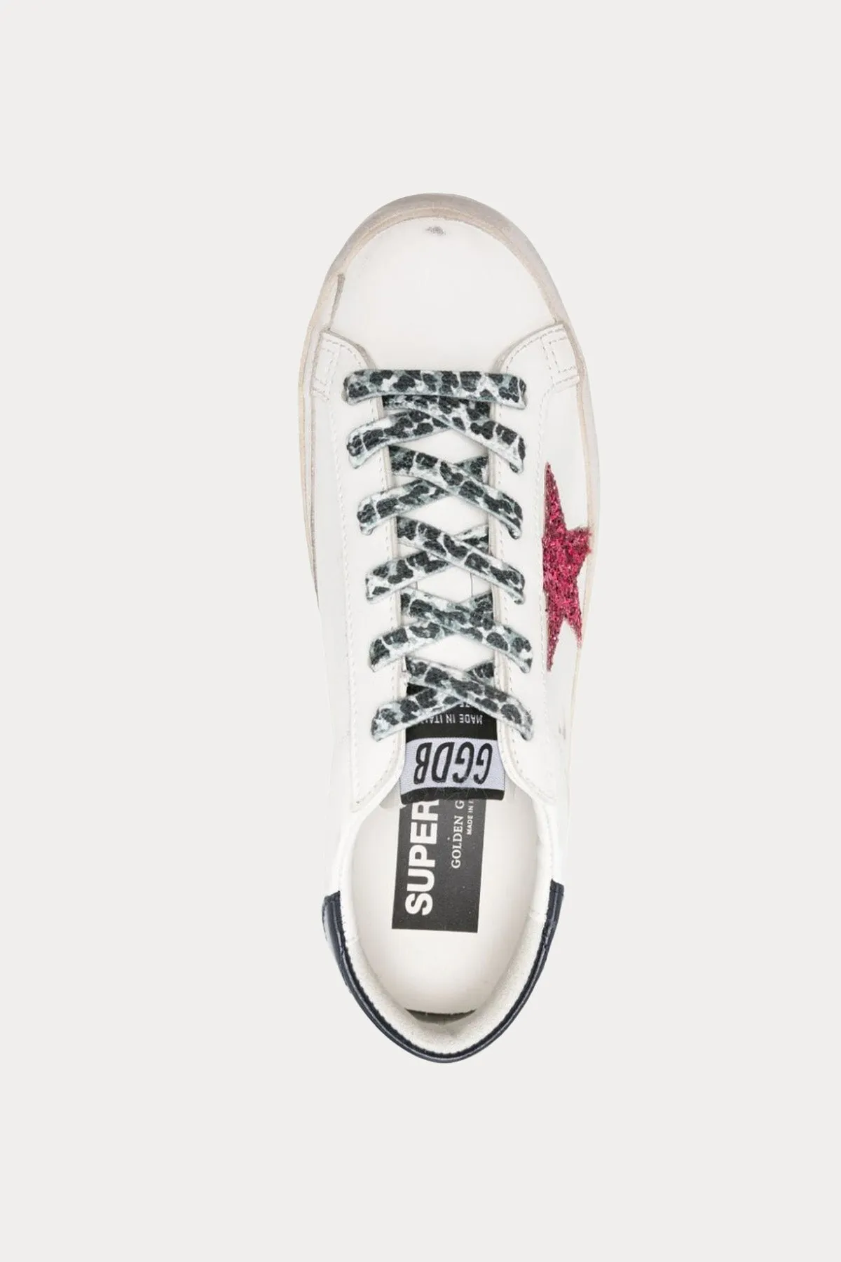 Golden Goose Super-Star Payetli Deri Sneaker Ayakkab