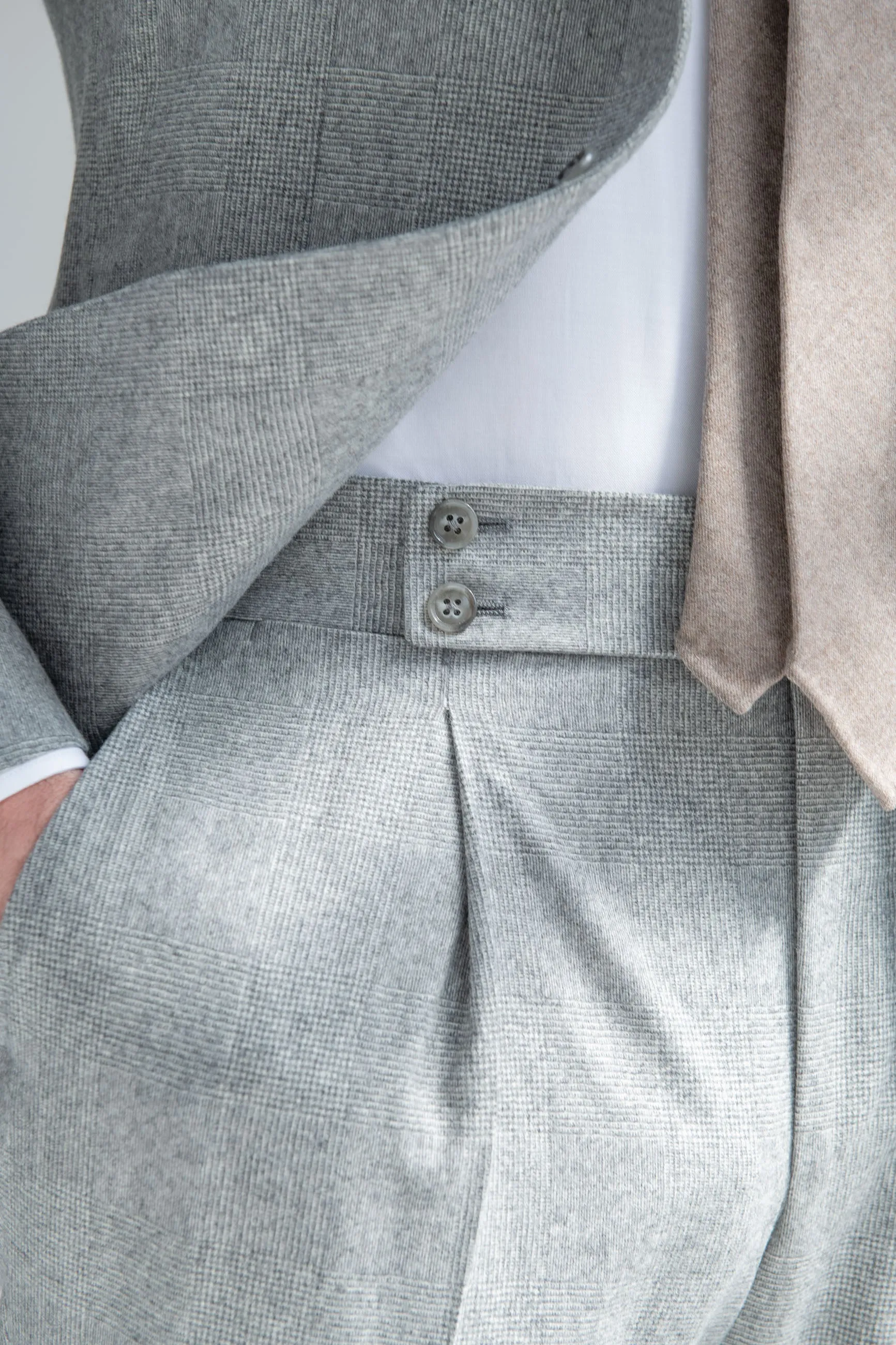 Grey Prince of Wales suit 