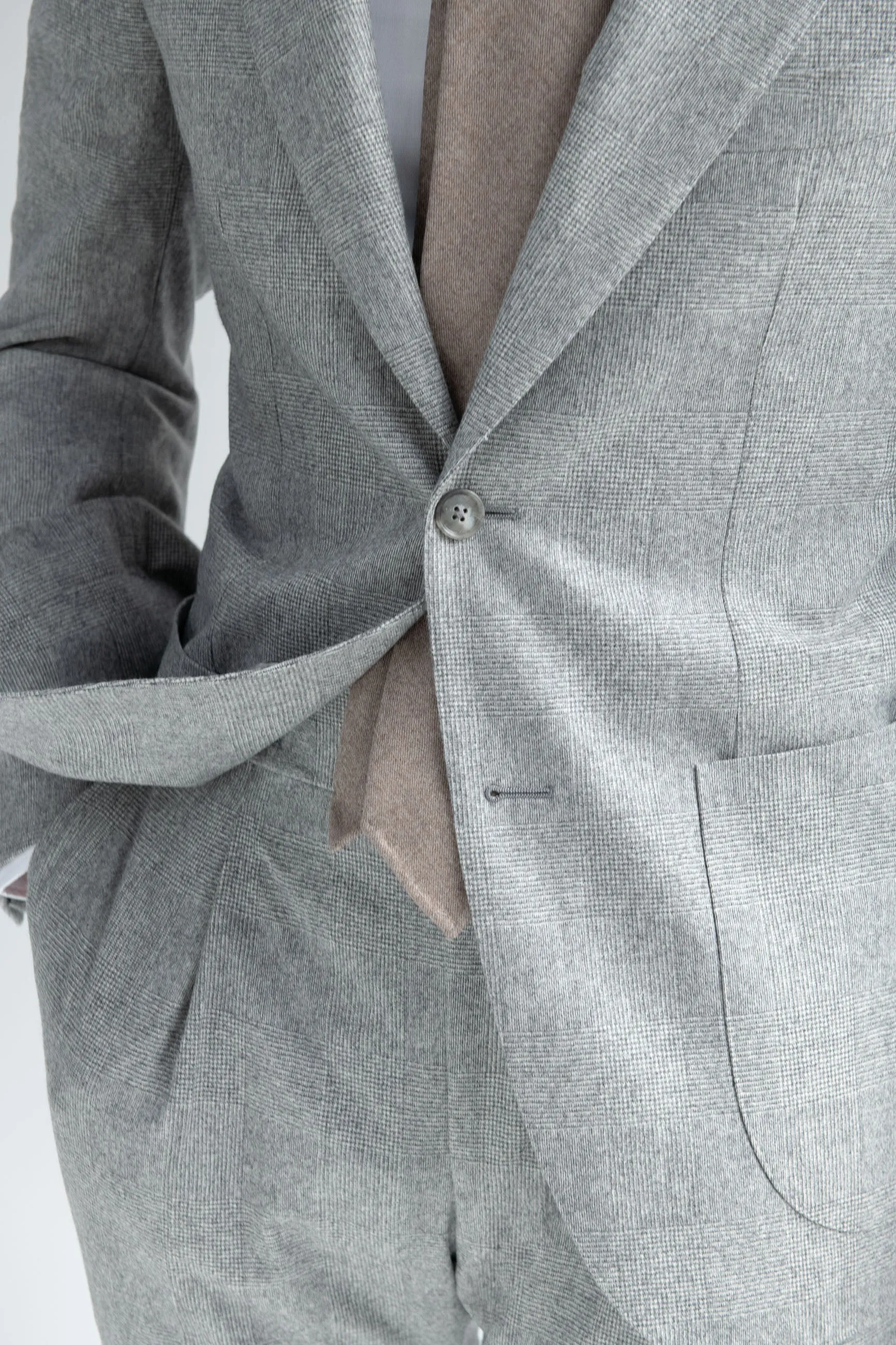 Grey Prince of Wales suit 