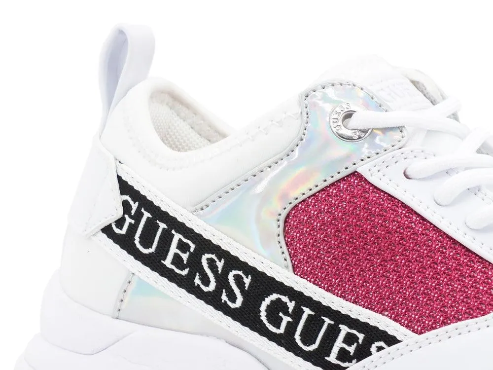 GUESS Sneaker White Fuxia FL5BREFAB12