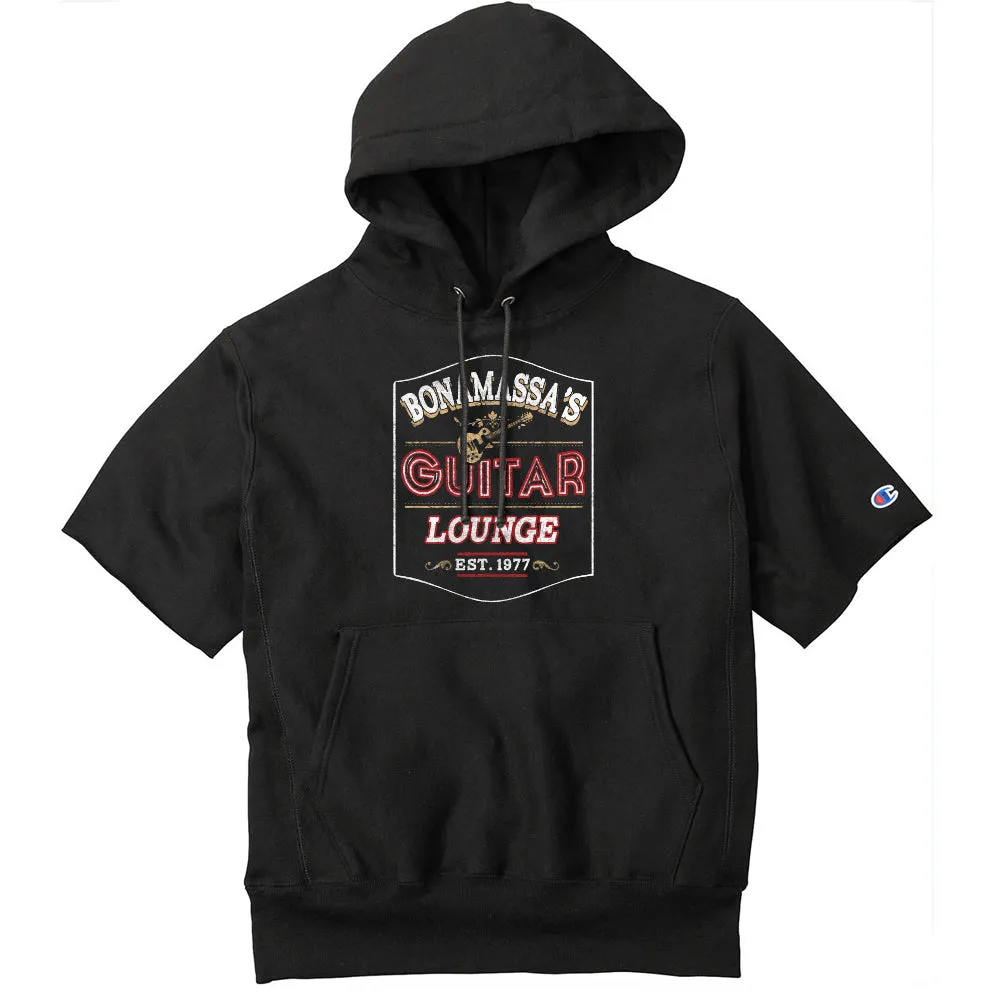 Guitar Lounge Champion Reverse Weave Short Sleeve Hoodie (Unisex)