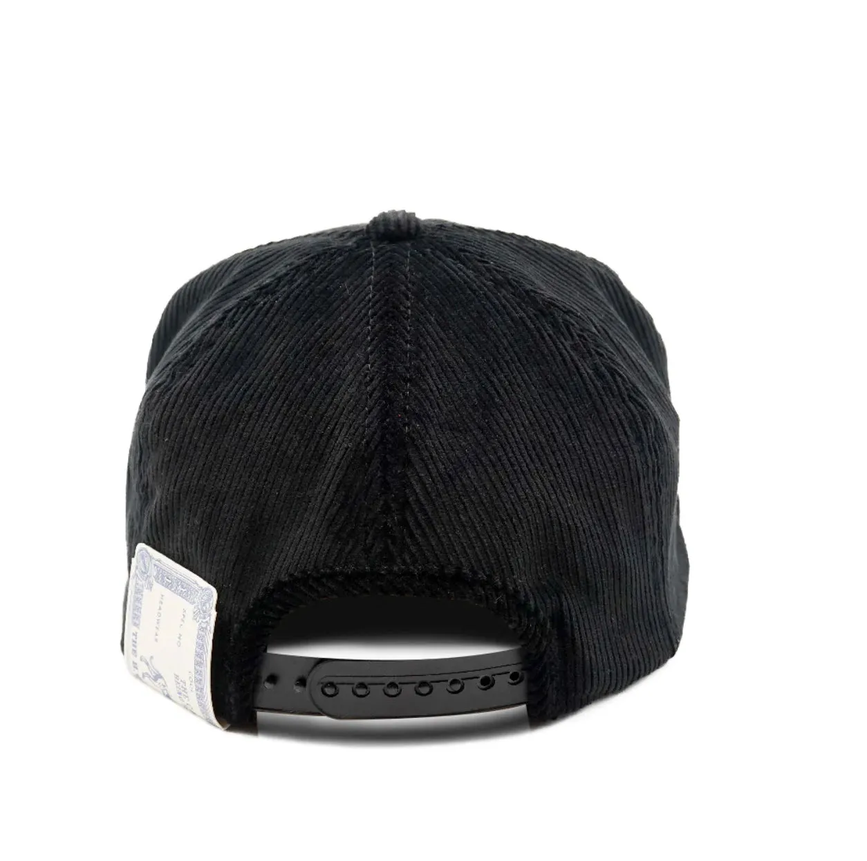 H W DOG & CO D-00004 TRUCKER CORD CAP - BLACK