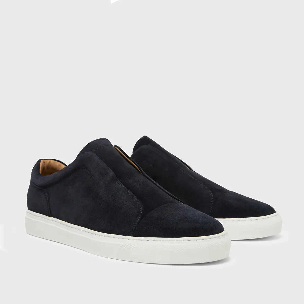 Harrys London - Aaron Suede Trainers in Navy