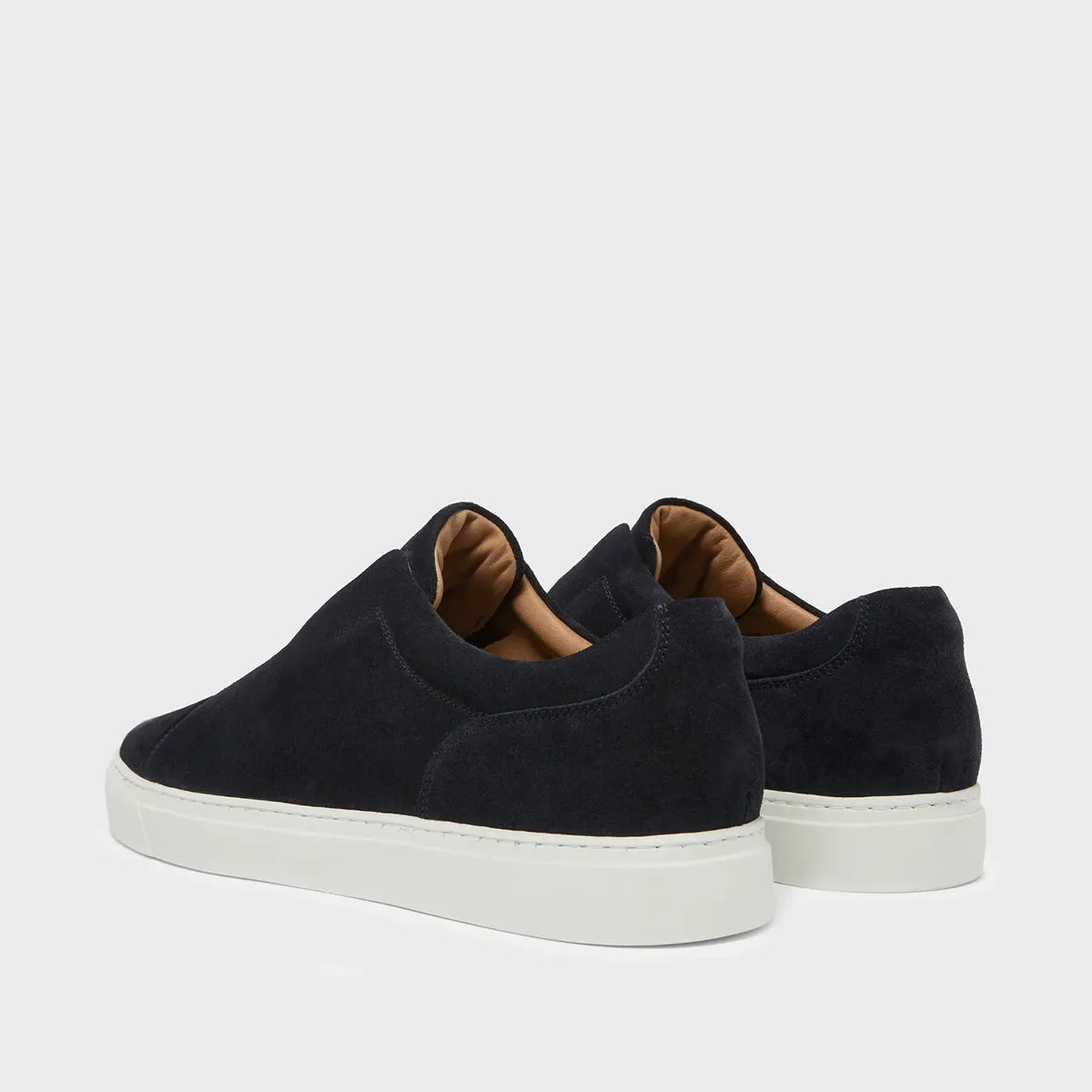 Harrys London - Aaron Suede Trainers in Navy