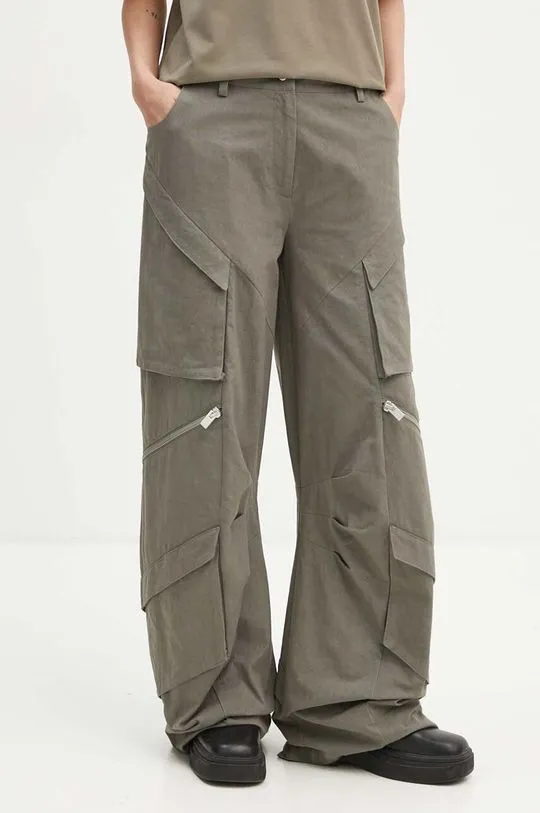 Heliot Emil cotton trousers green color HE.W.10.149.DG23