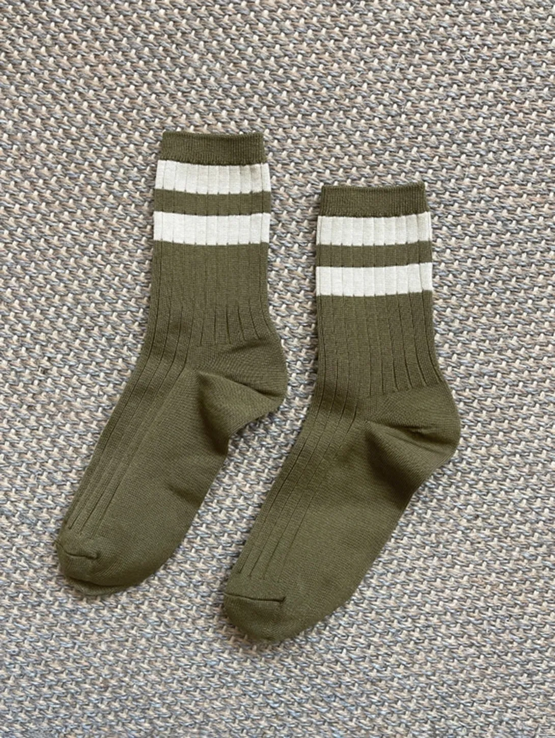 Her Varsity Socks - Fern