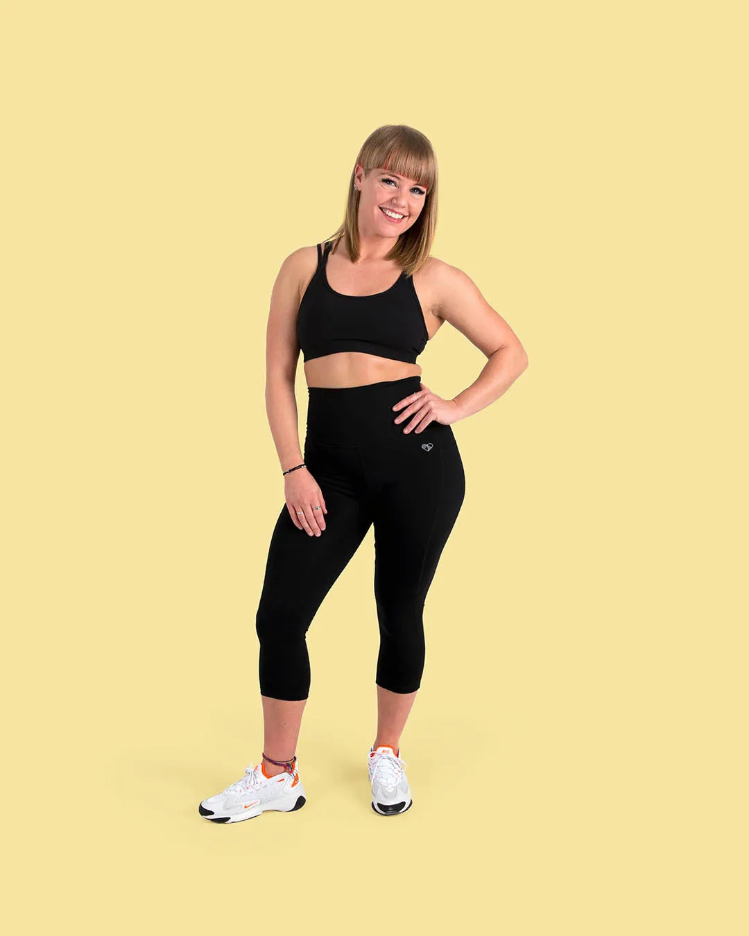 HERO Super Hold Cropped Leggings Black