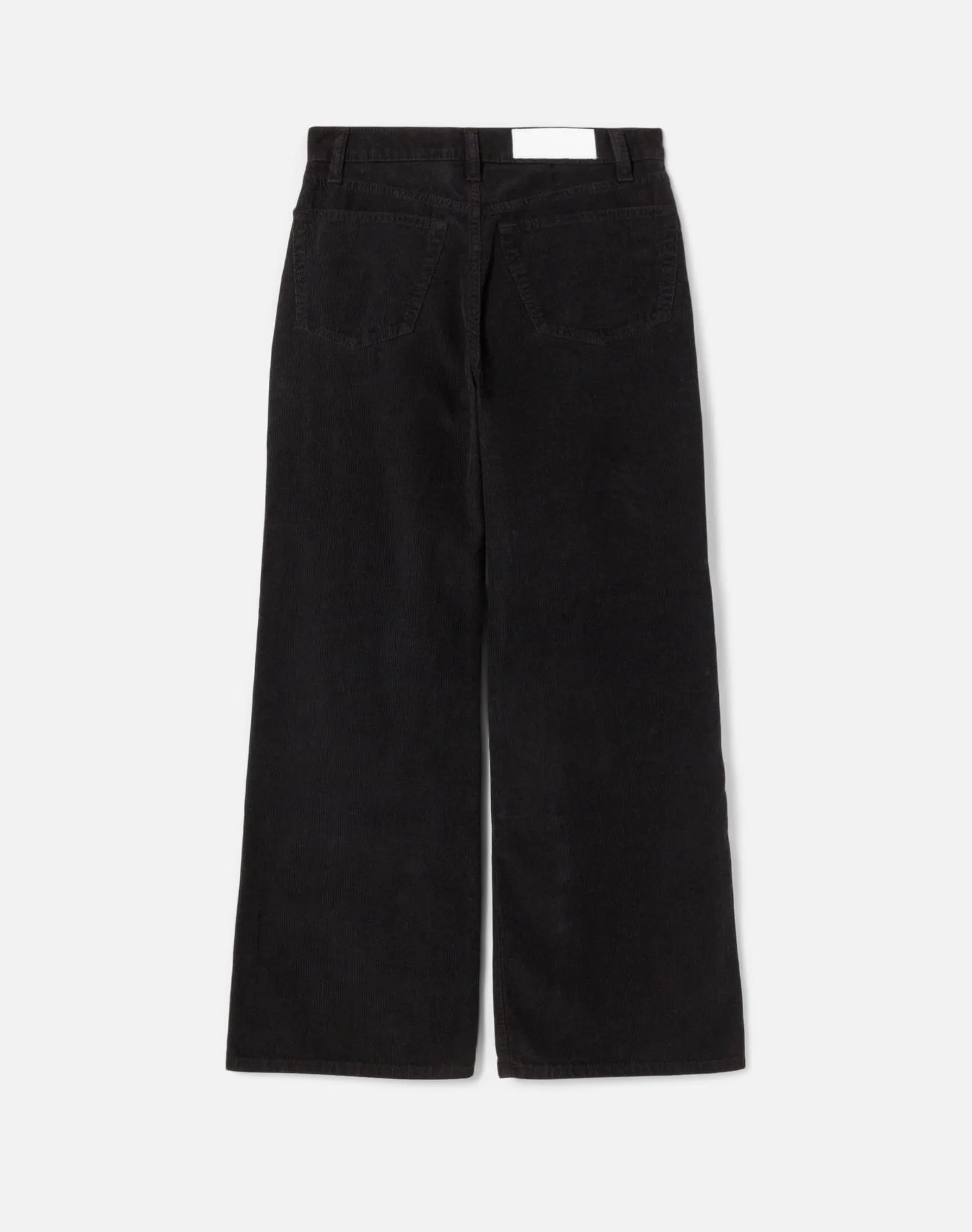 High Rise Wide Leg Crop - Black Cord 2