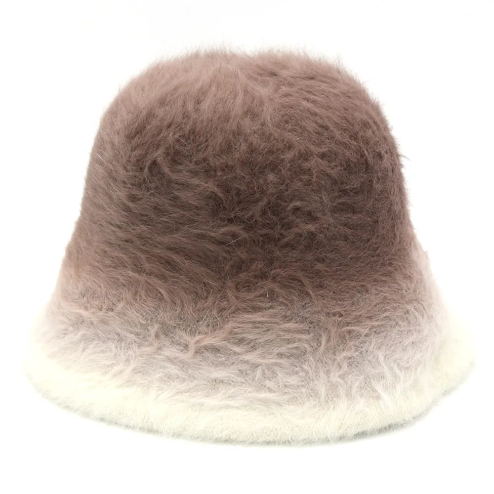 iLLASPARKZ Gradient Color Fuzzy Bucket Hat