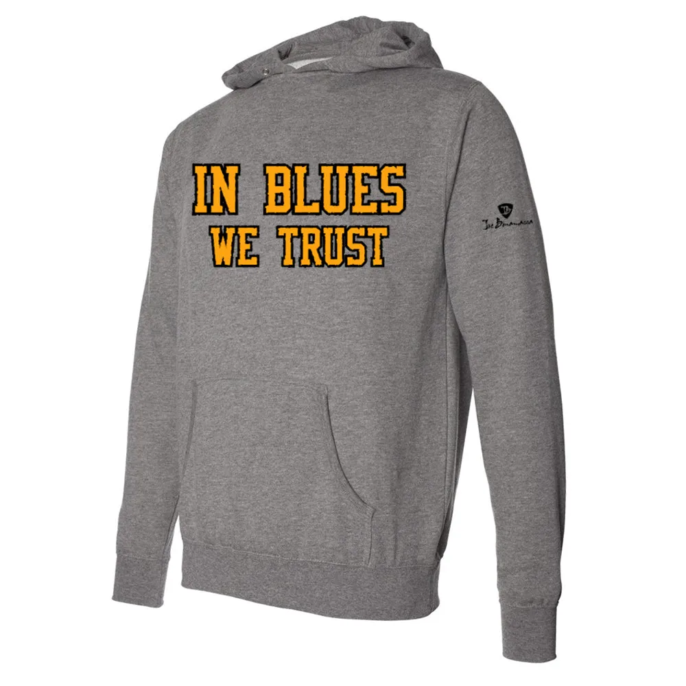 In Blues We Trust Applique Pullover Hoodie (Unisex)