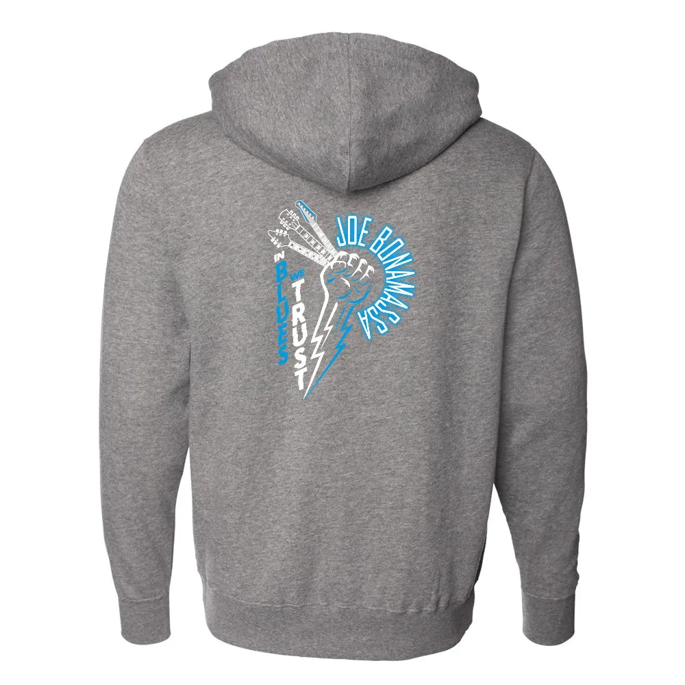 In Blues We Trust Salute Zip-Up Hoodie (Unisex)