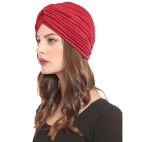 Indian Cap Pleated Headwrap Turban Stretchy Band Hats for Women Cloche Chemo Hijab Beanies  SM6