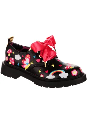 Irregular Choice Dear Diary Shoes Black