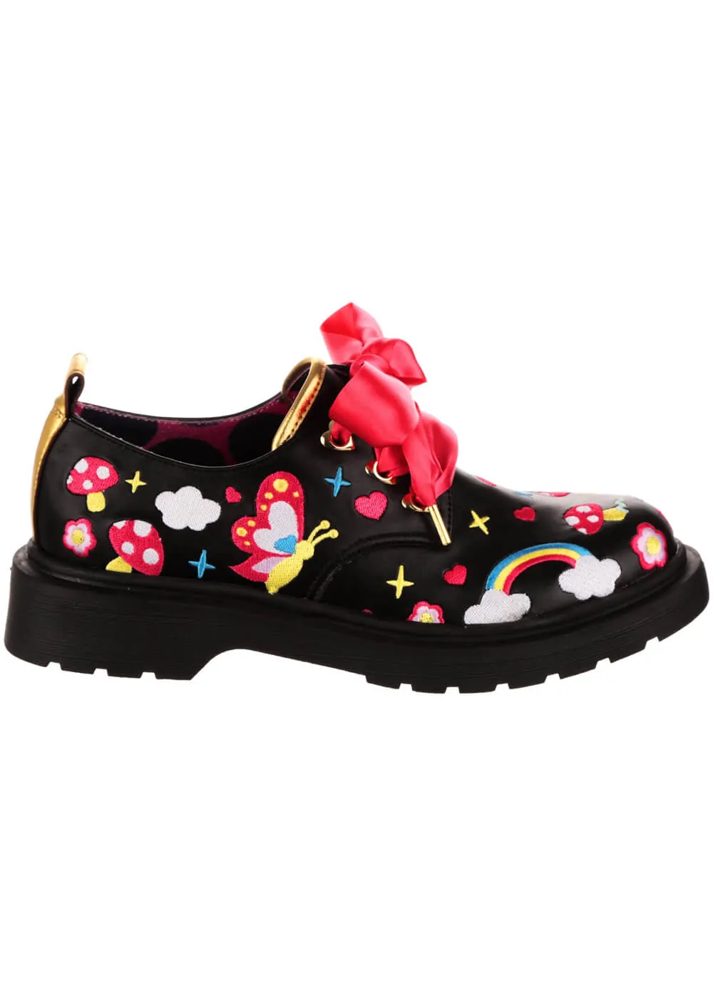 Irregular Choice Dear Diary Shoes Black