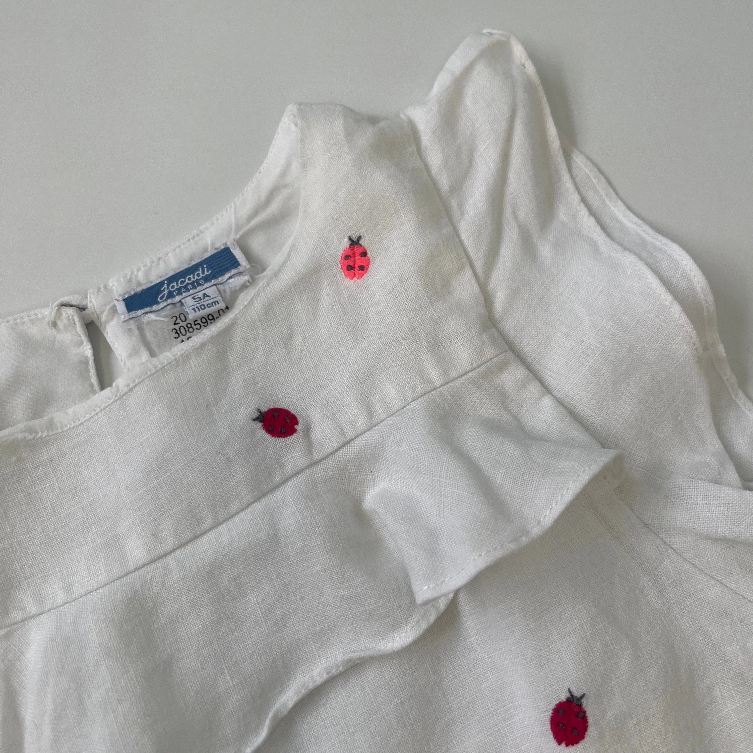 Jacadi Linen Blouse With Ladybird Print: 5 Years