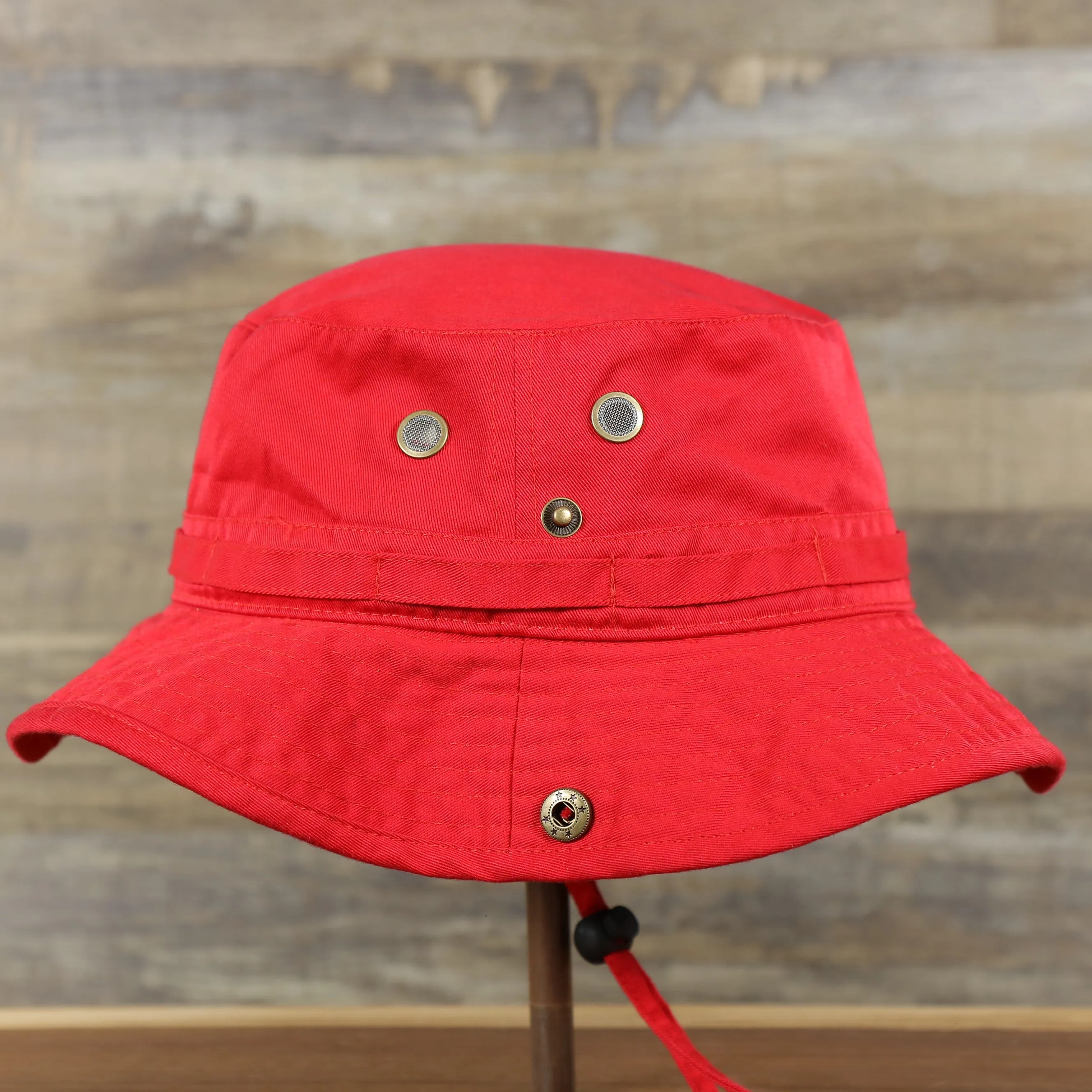 KB ETHOS | BUCKET HAT | BOONIE HAT FITTED |  RED SMALL / MEDIUM