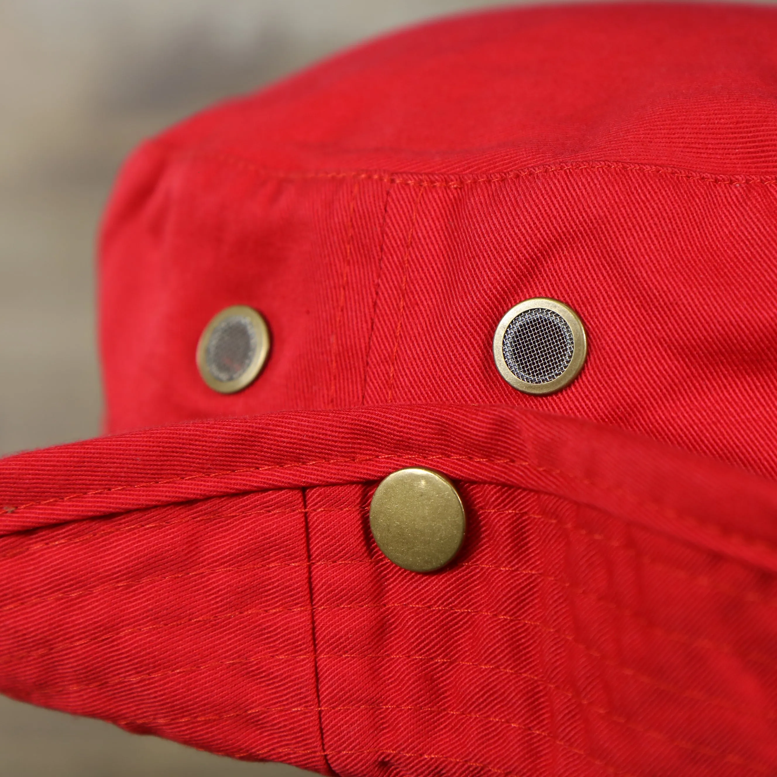 KB ETHOS | BUCKET HAT | BOONIE HAT FITTED |  RED SMALL / MEDIUM