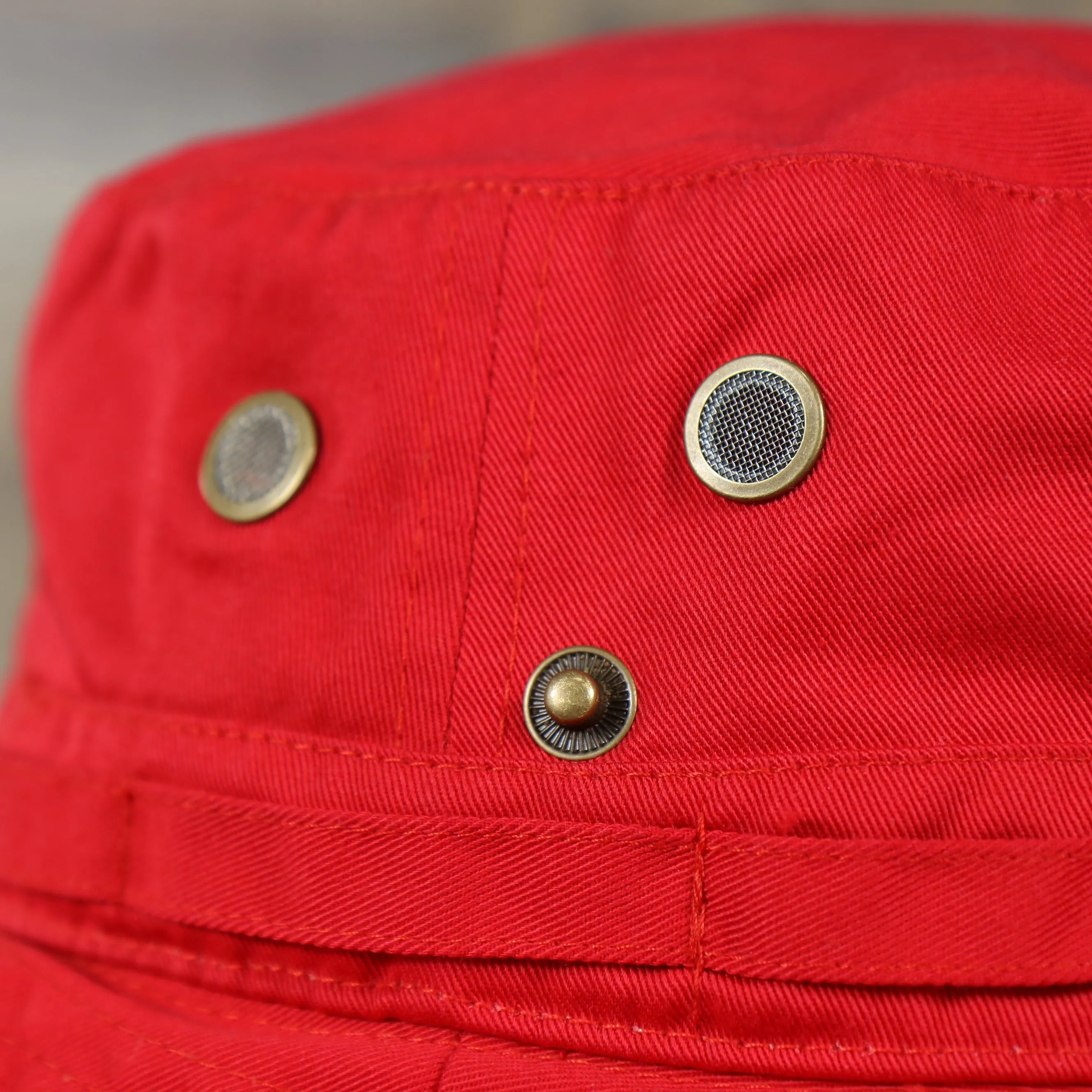 KB ETHOS | BUCKET HAT | BOONIE HAT FITTED |  RED SMALL / MEDIUM