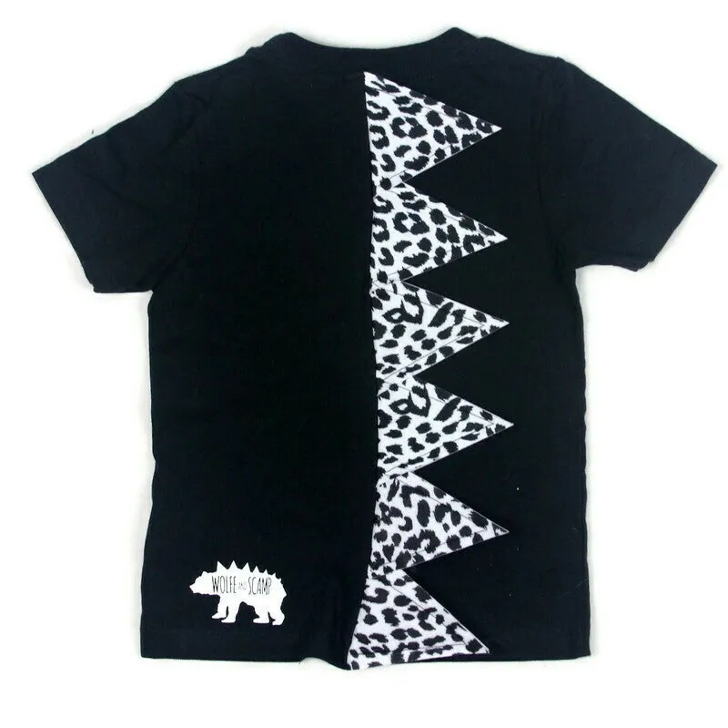 KIDS + ADULTS Dinosaur Spike Tee Rex Shirt - SNOW LEOPARD