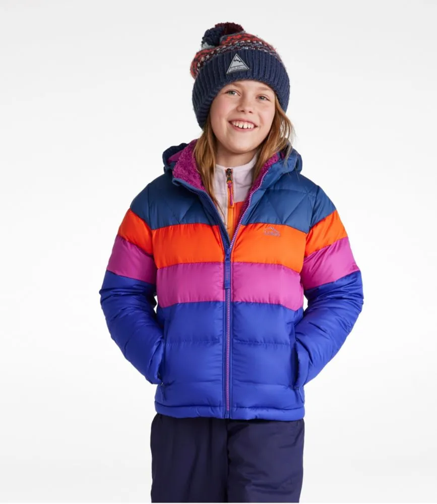 Kids' Bean's Down Jacket, Colorblock