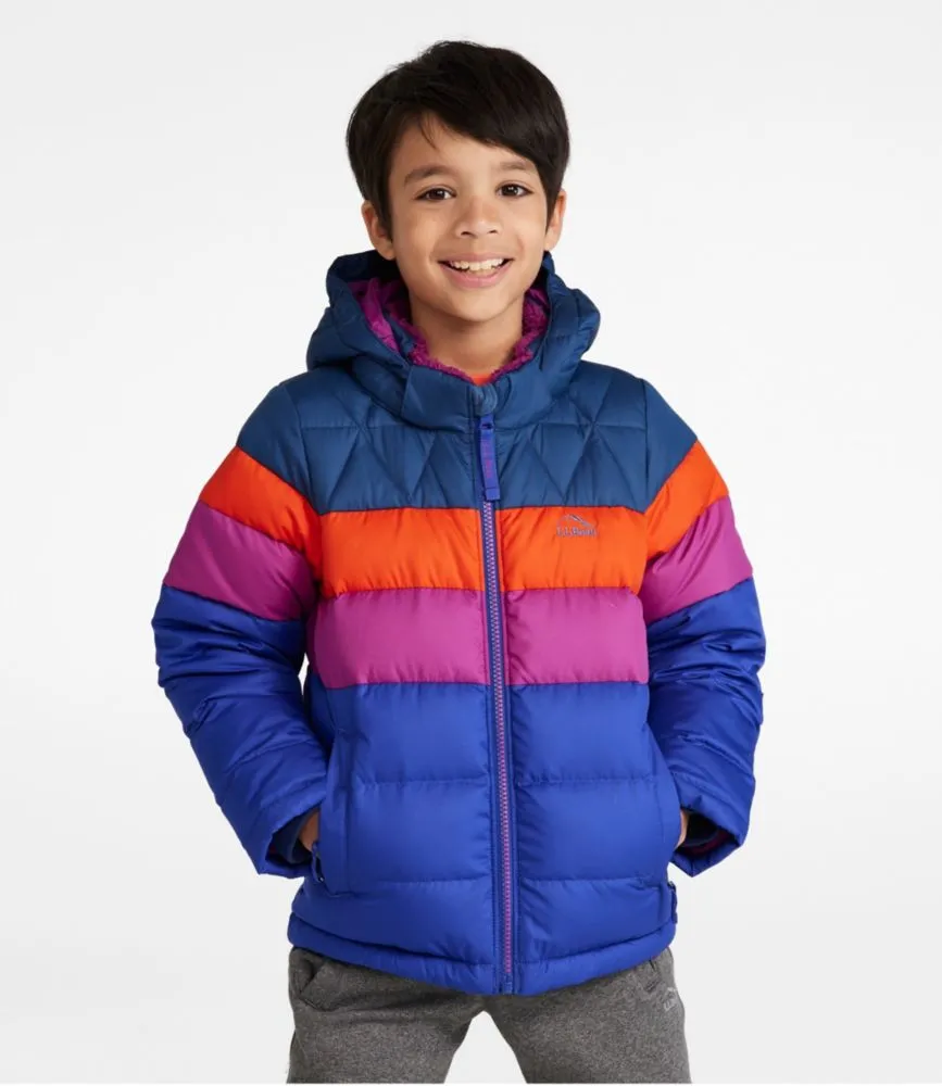 Kids' Bean's Down Jacket, Colorblock