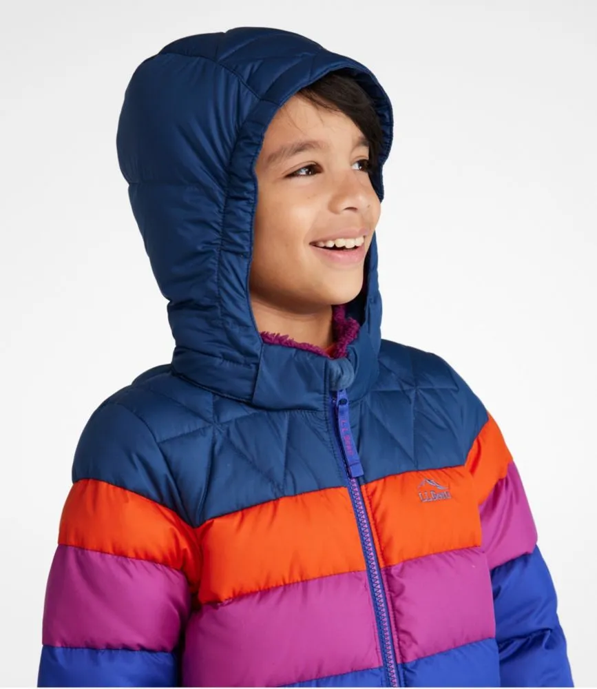 Kids' Bean's Down Jacket, Colorblock