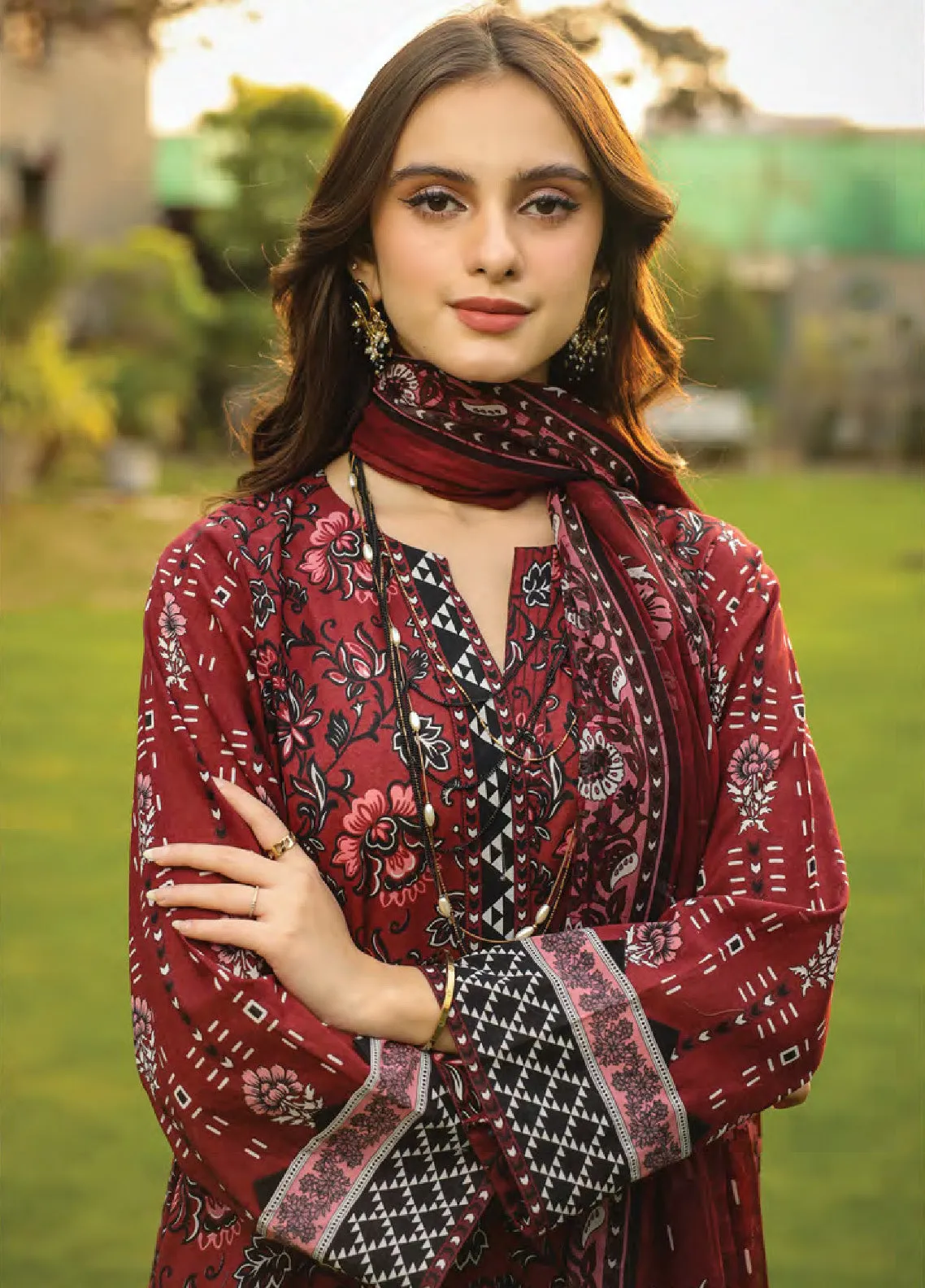 Komal Prints By Lakhany Printed Lawn Unstitched 3 Piece Suit - LSM24KP LG-AM-0088-B