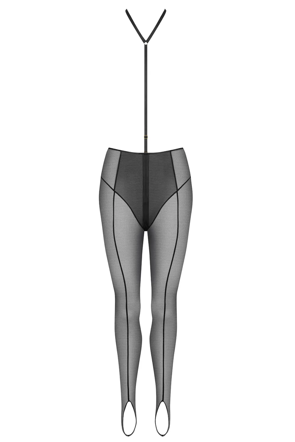 L'Amoureuse Stirrip Leggings with Zip and Harness