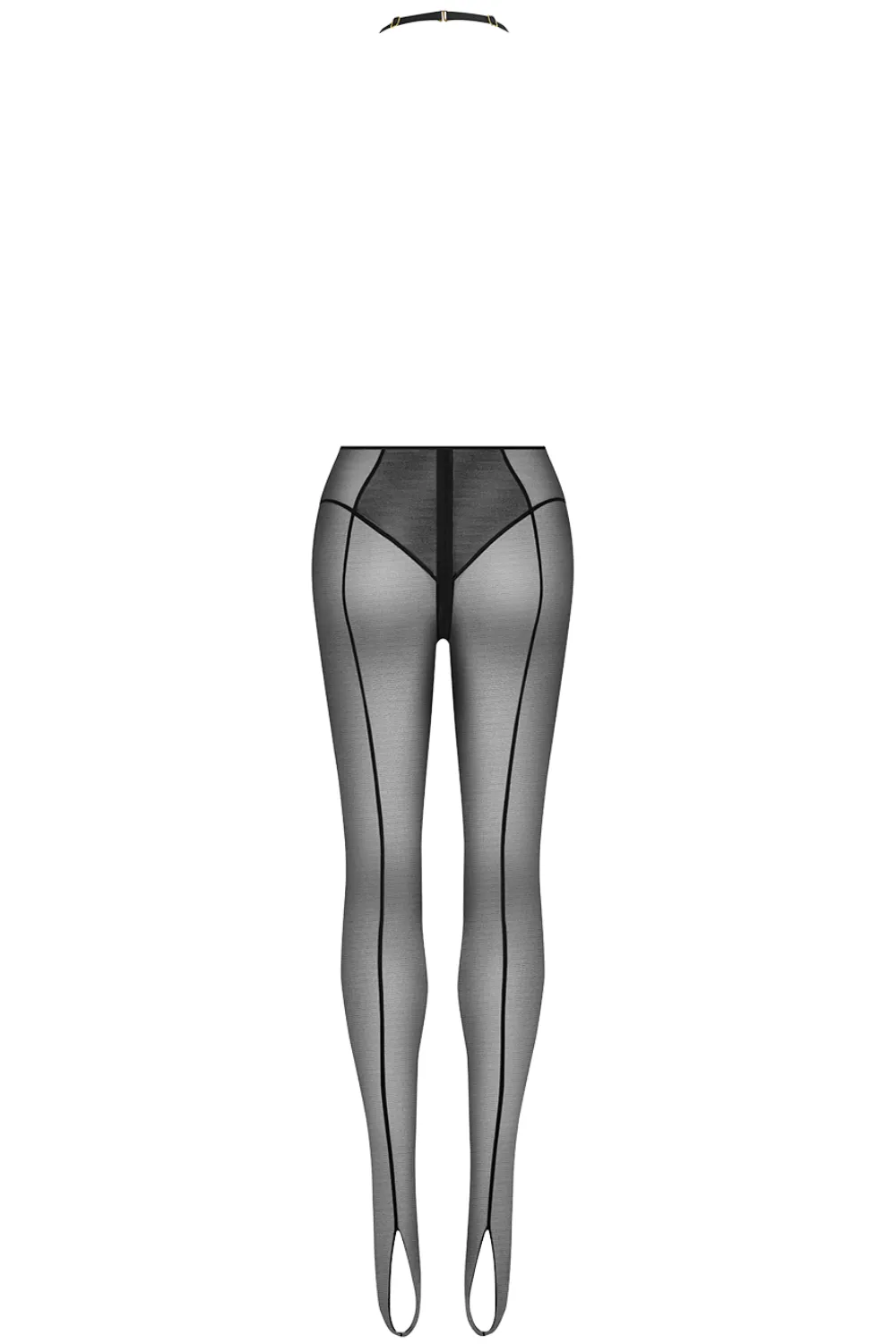 L'Amoureuse Stirrip Leggings with Zip and Harness