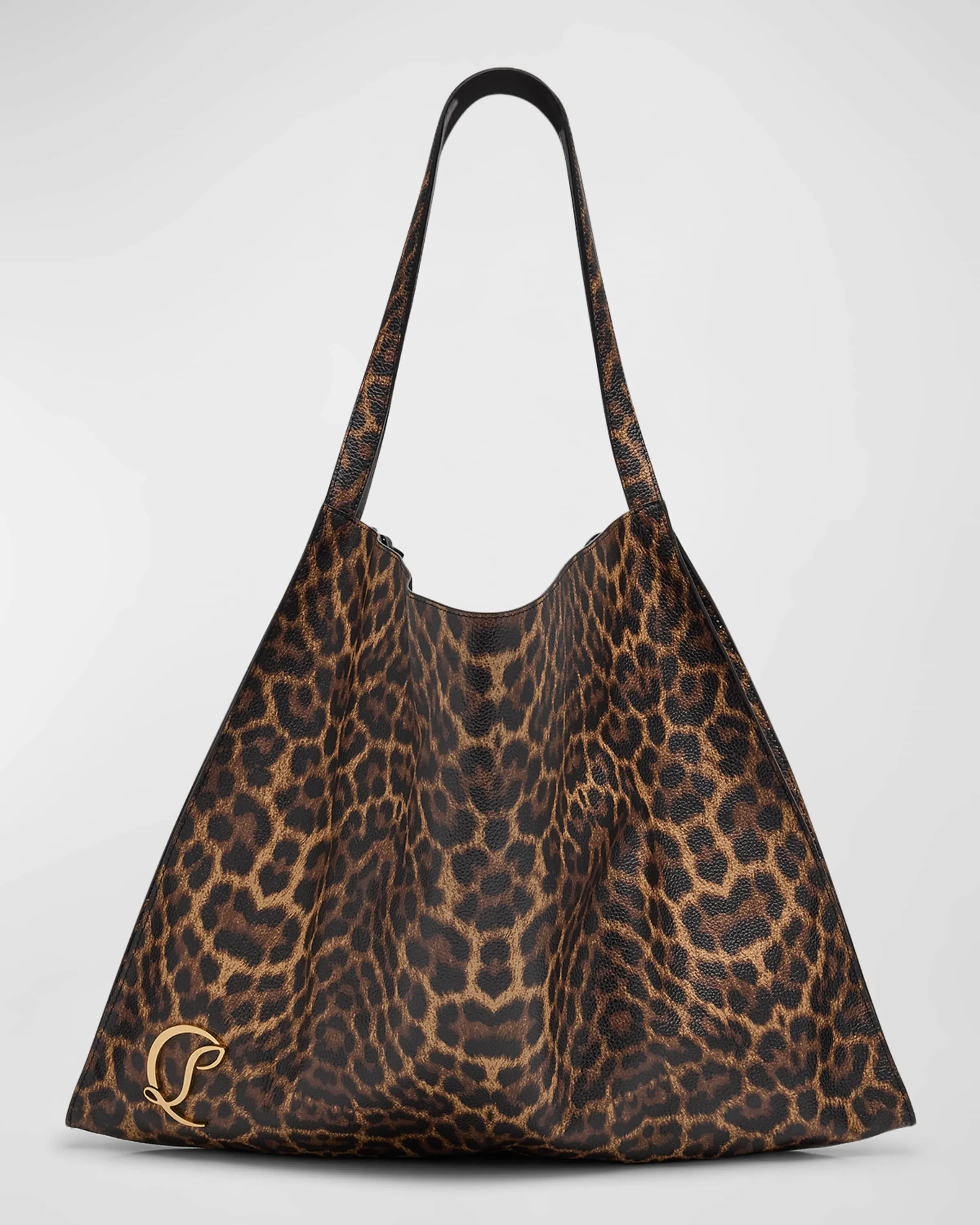 Le 54 Leopard-Print Leather Tote Bag