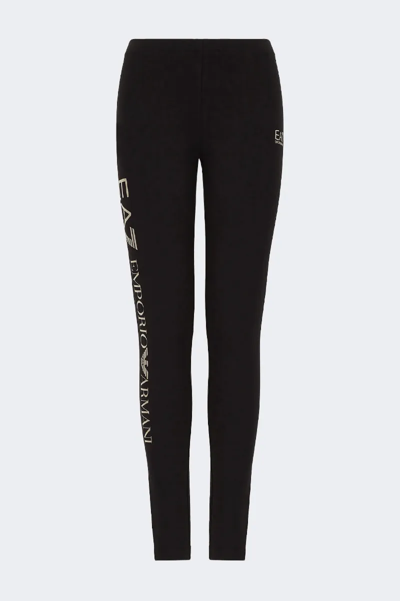 LEGGINGS SHINY NERI ORO STRETCH