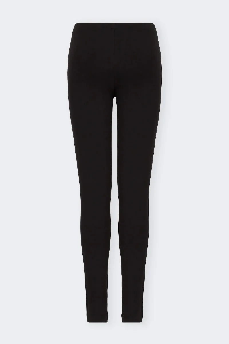 LEGGINGS SHINY NERI ORO STRETCH