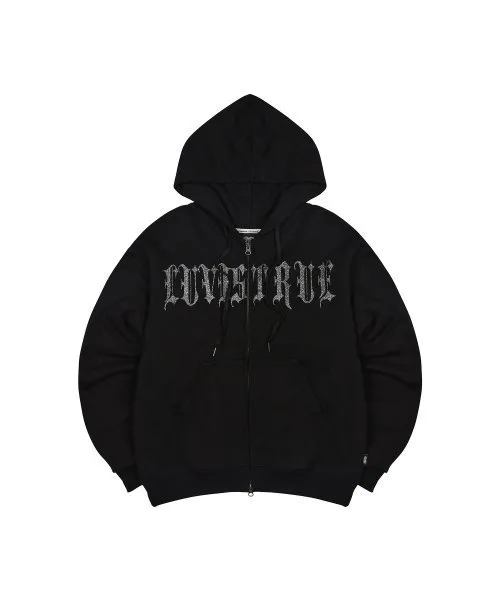 LUV IS TRUE  |[LUV IS TRUE]★MZ 2-WAY GLITTER HOOD ZIP UP