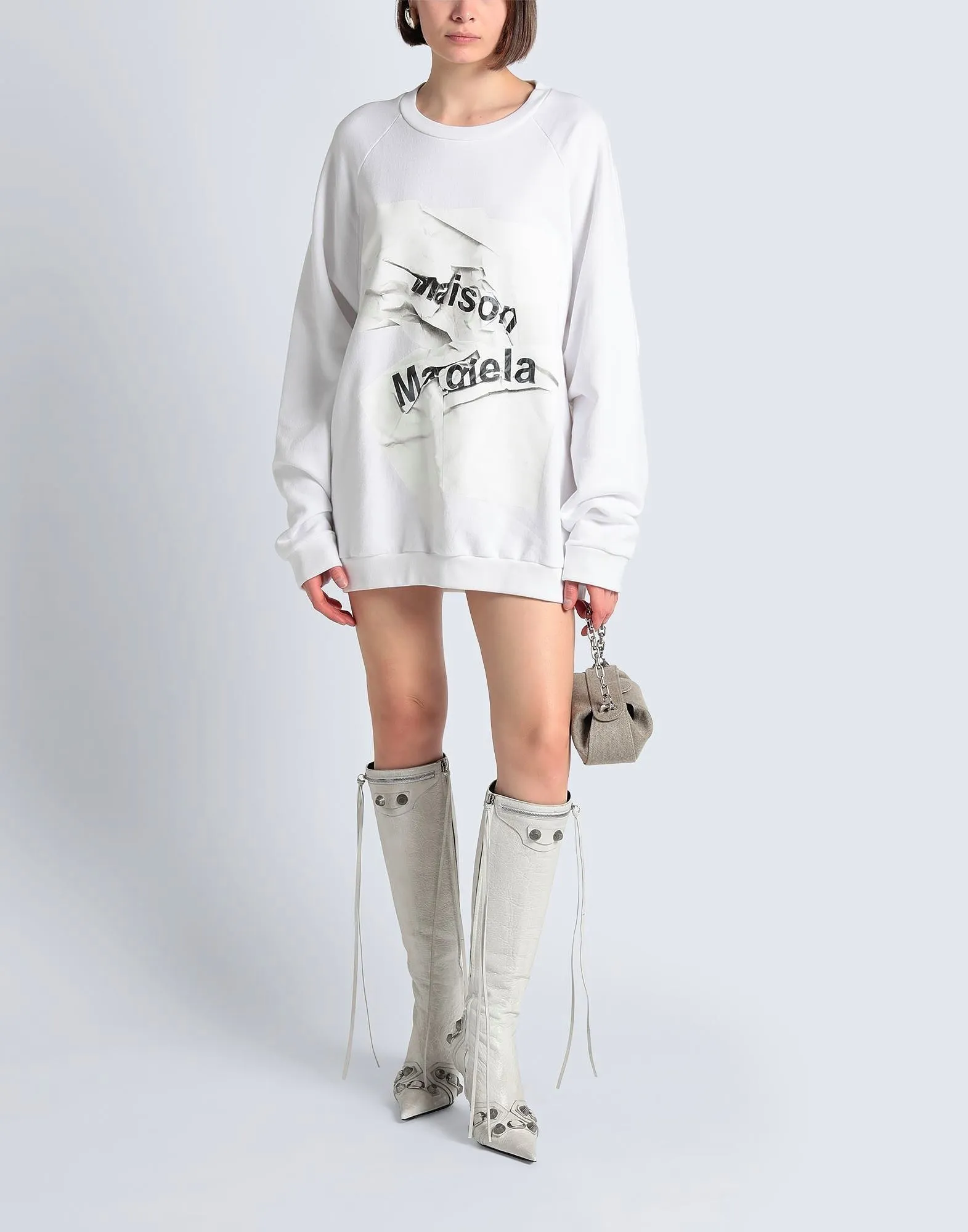 Maison Margiela  |Crew Neck Unisex Street Style Long Sleeves Plain Cotton Logo