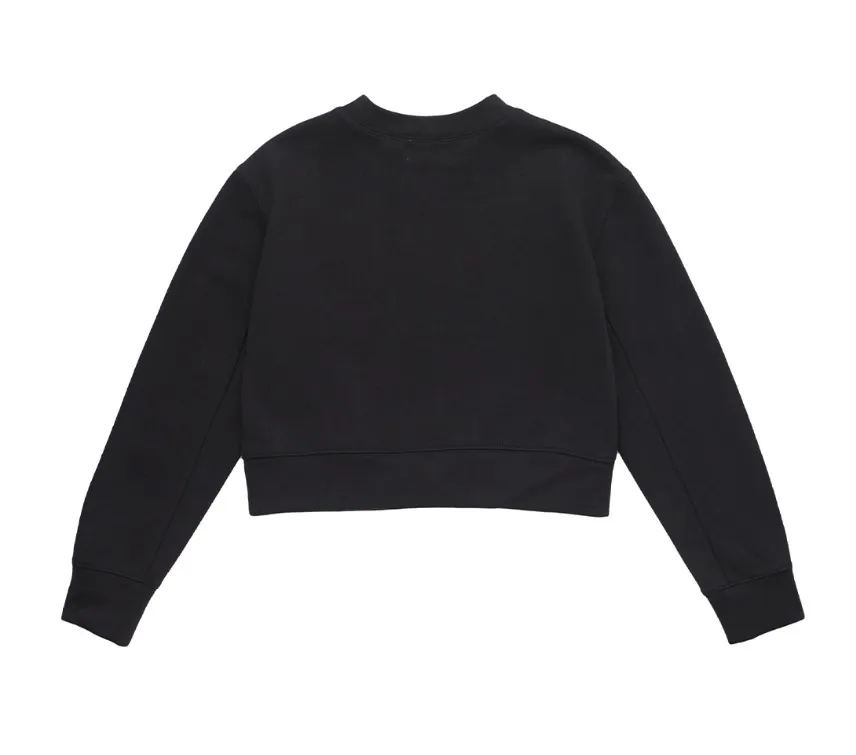 Marithe + Francois Girbaud  |[MARITHE]★W CIRCLE LOGO CROP SWEATSHIRT