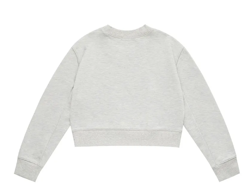 Marithe + Francois Girbaud  |[MARITHE]★W CIRCLE LOGO CROP SWEATSHIRT