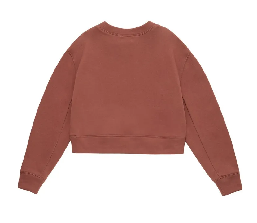 Marithe + Francois Girbaud  |[MARITHE]★W CIRCLE LOGO CROP SWEATSHIRT