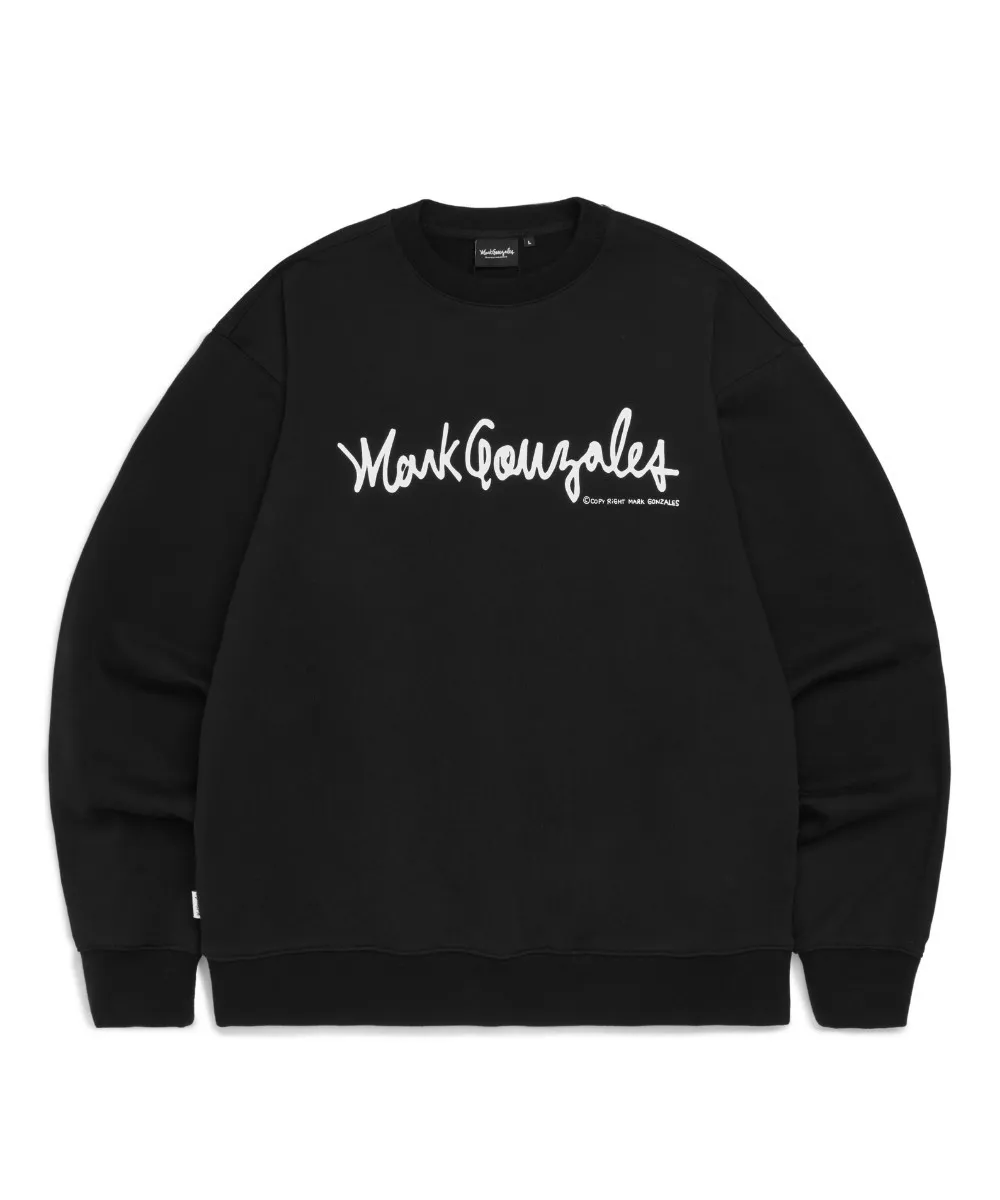 Mark Gonzales  |[MARK GONZALES]★SIGN LOGO OG SWEATSHIRT