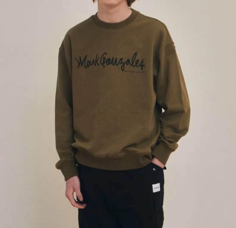 Mark Gonzales  |[MARK GONZALES]★SIGN LOGO OG SWEATSHIRT