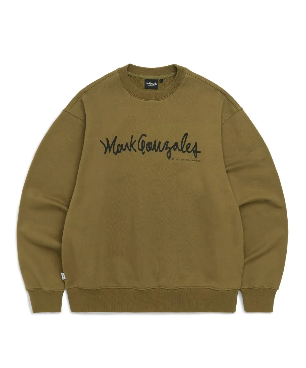 Mark Gonzales  |[MARK GONZALES]★SIGN LOGO OG SWEATSHIRT