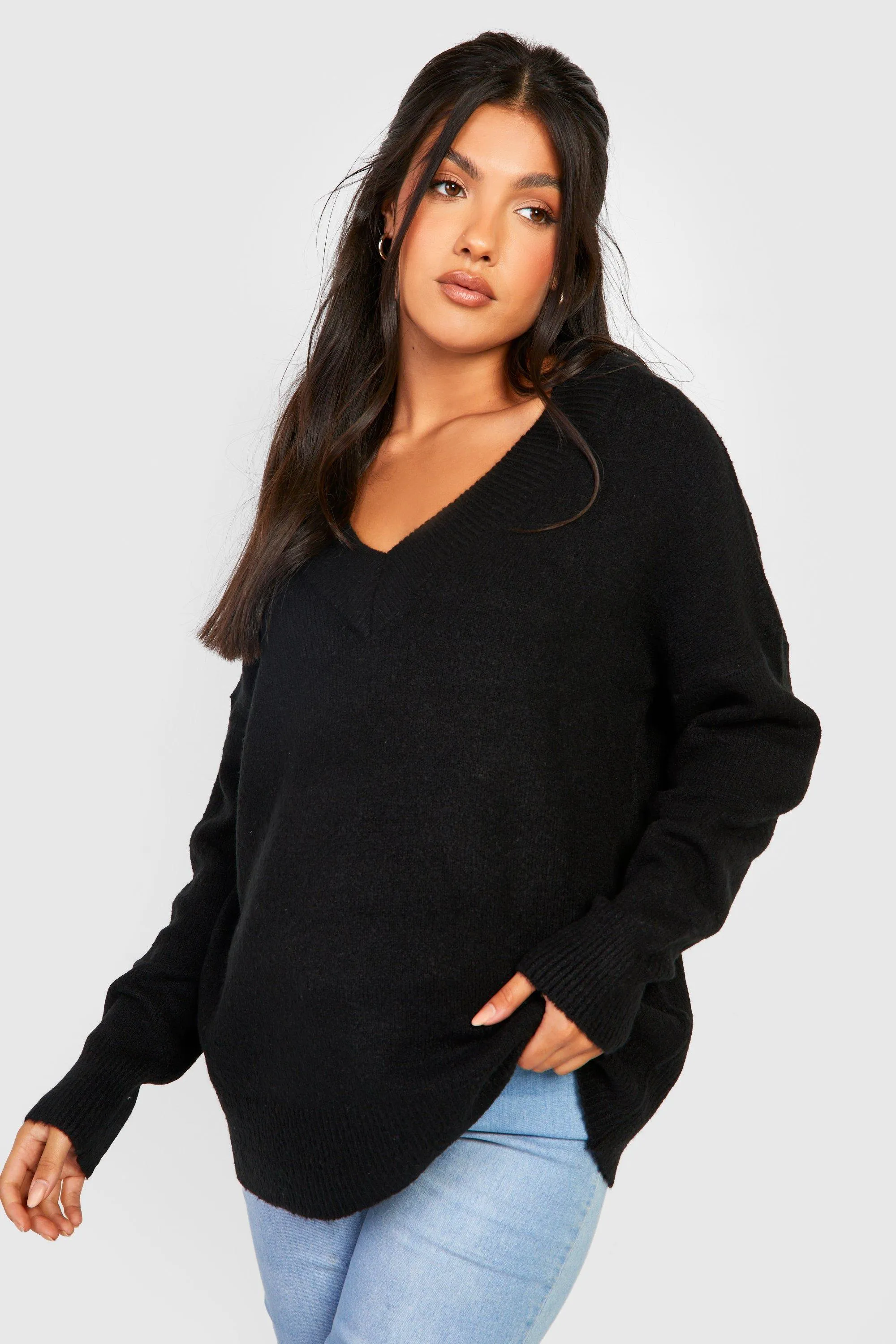 Maternity Super Soft V Neck Sweater