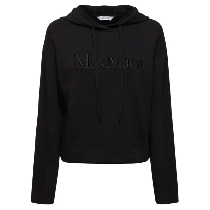 Max Mara LEISURE  |Blended Fabrics Street Style Long Sleeves Plain Cotton Logo