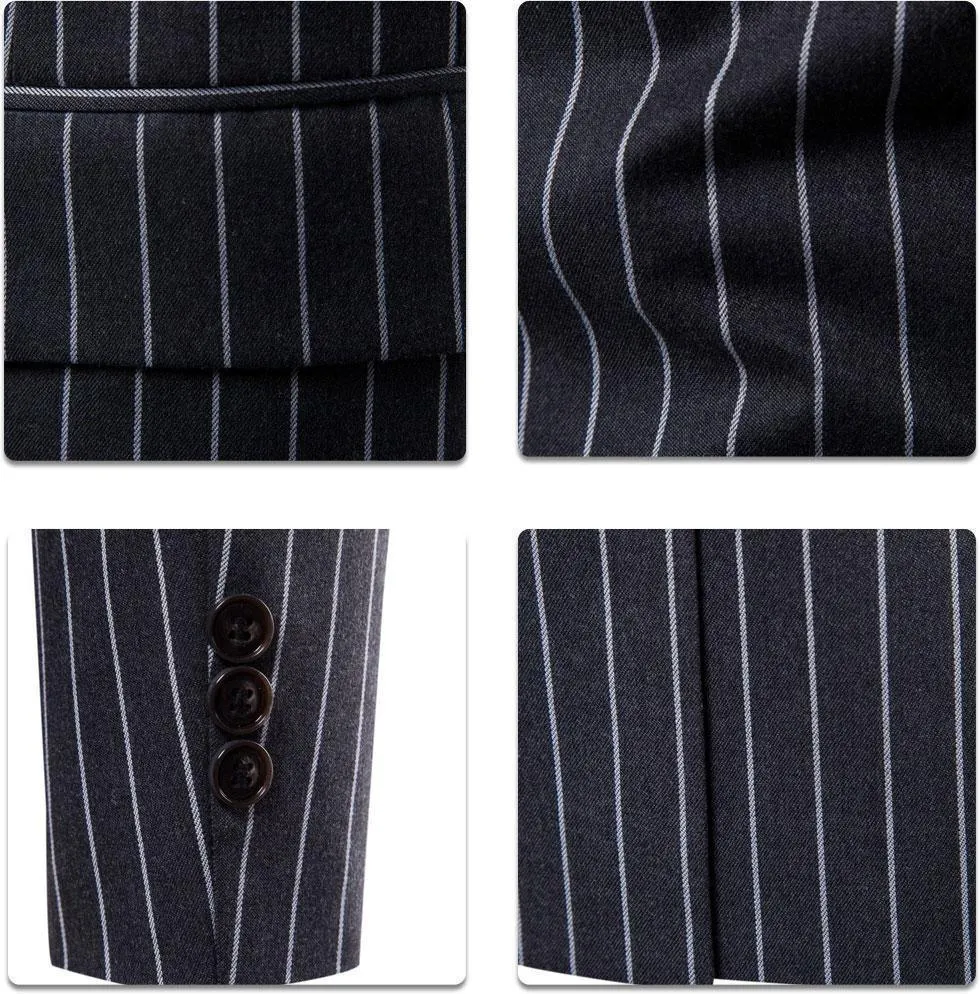 Men's Striped Blazer Casual Men's Blazer