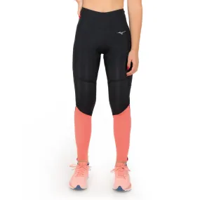 Mizuno Impulse Core Logo Tights  Black/Sinkissed Coral