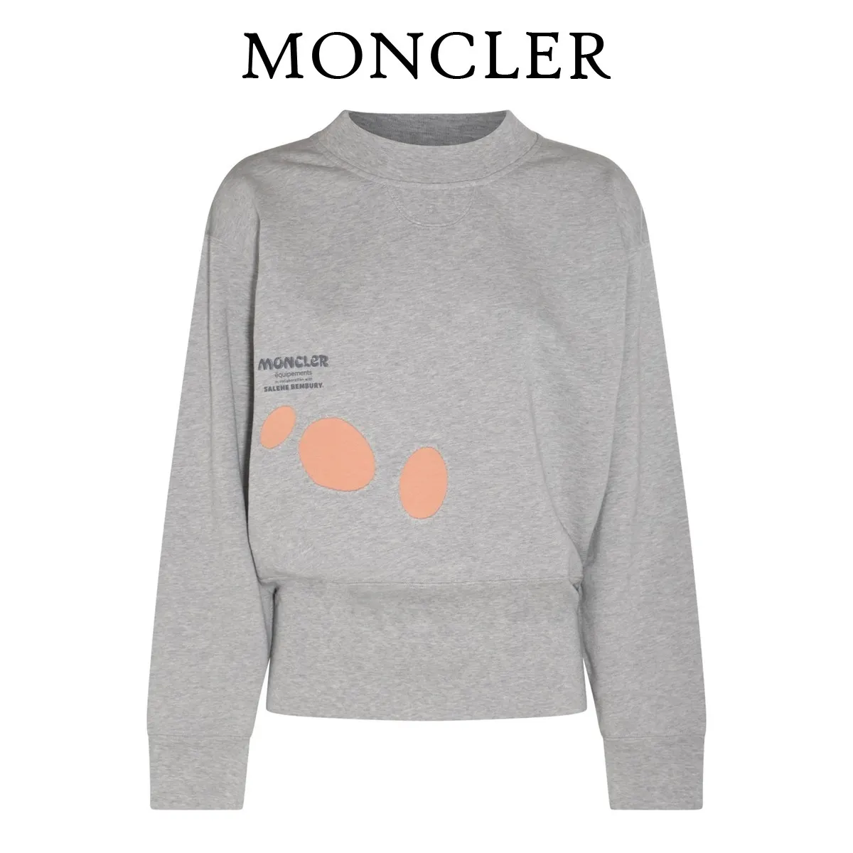 MONCLER  |Crew Neck Street Style Collaboration Long Sleeves Plain