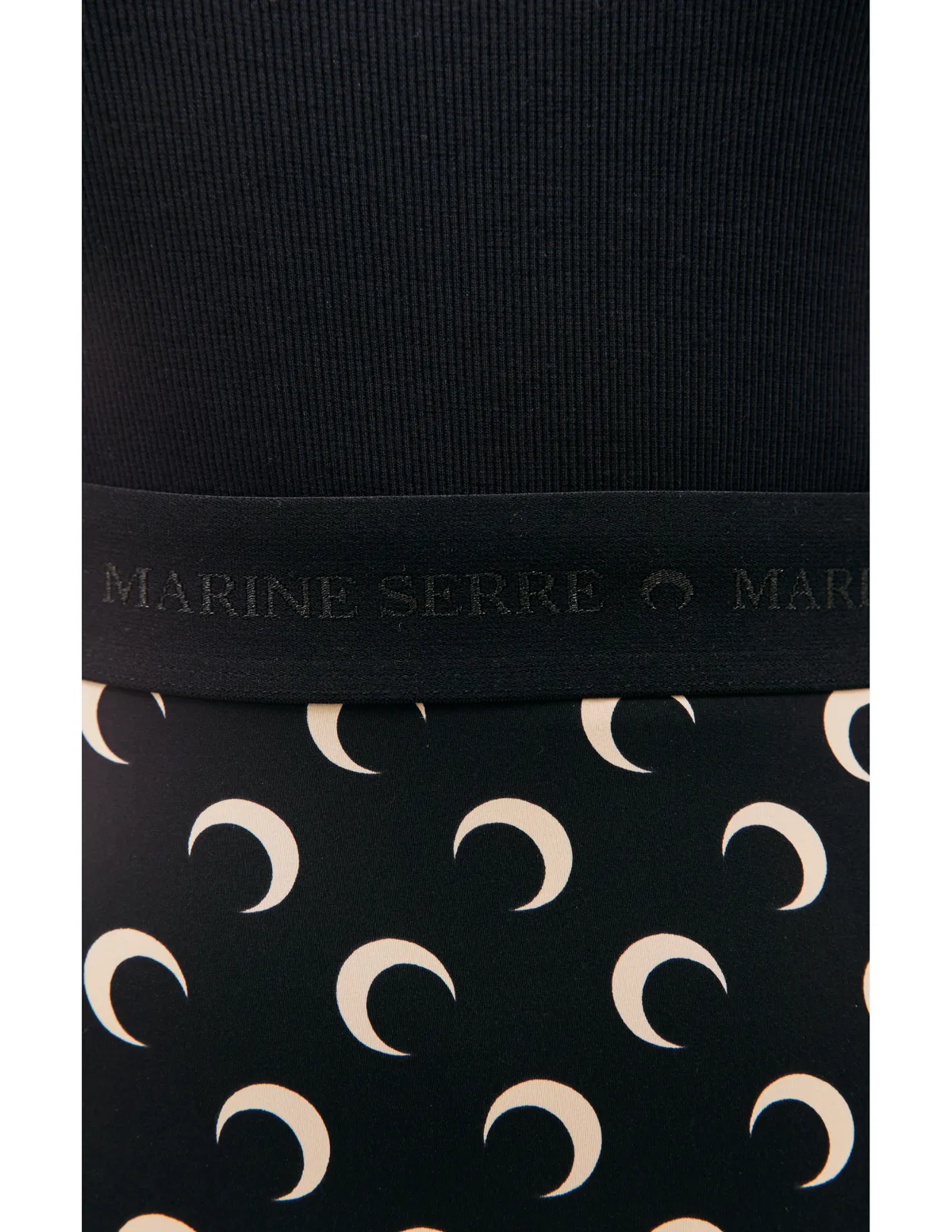 Moon all over logo leggings - black