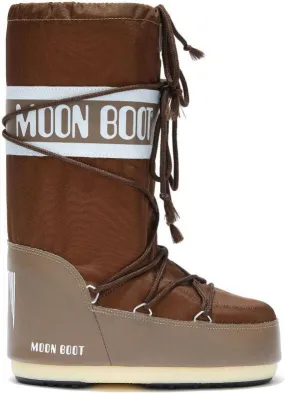 Moon Boot Icon logo-tape snow boots Brown