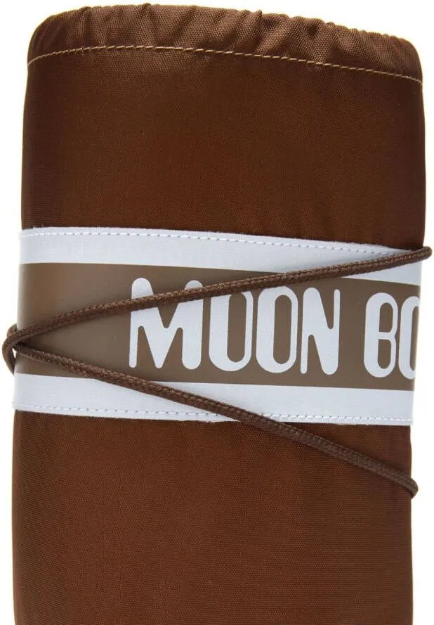 Moon Boot Icon logo-tape snow boots Brown