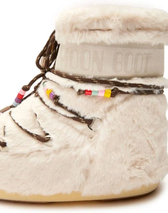 Moon Boot Icon Low faux-fur snow boots Neutrals